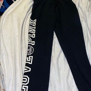 PINK black sweatpants/ joggers